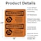 Signmission Chock Wheels Of Truck Or Trailer Bilingual OSHA Warning Sign, Plastic, 18in W x 24in L, 2PK OS-2PACK-WS-P-1824-L-12522 - alternate 4